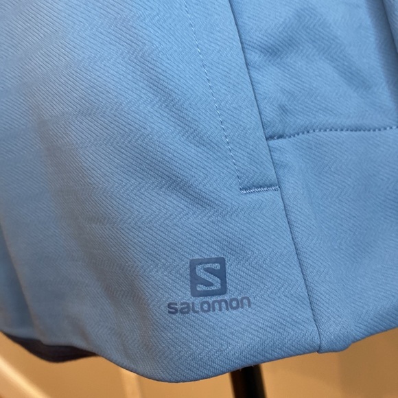 Womens Salomon comet mid hoodie kangaroo workout warm gear tech ski - Picture 8 of 15